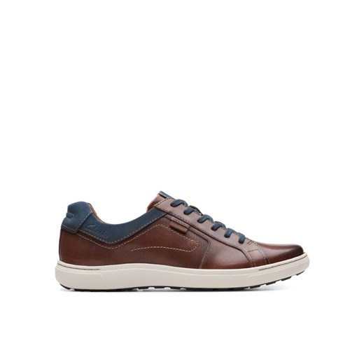 Sneakersy Clarks Mapstone Lace 26176886 Brązowy ze sklepu eobuwie.pl w kategorii Buty sportowe męskie - zdjęcie 182114291