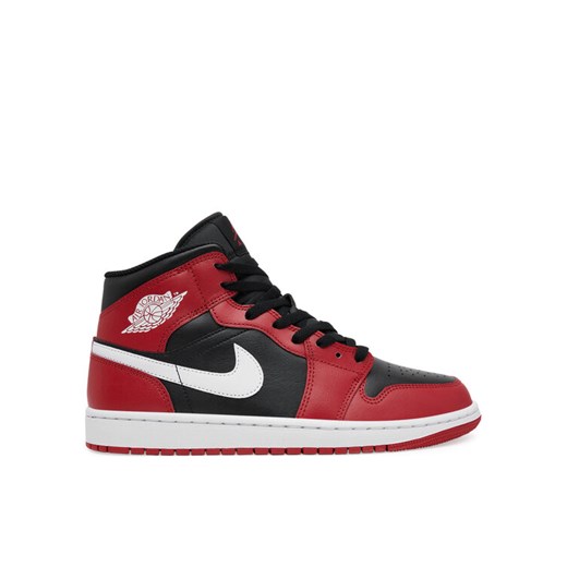 Sneakersy Nike Air Jordan 1 Mid DQ8426 Czerwony ze sklepu eobuwie.pl w kategorii Buty sportowe męskie - zdjęcie 182114340
