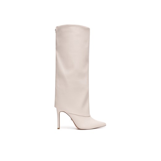 Kozaki Nine West SJ3645-2 Écru ze sklepu eobuwie.pl w kategorii Kozaki damskie - zdjęcie 182114612