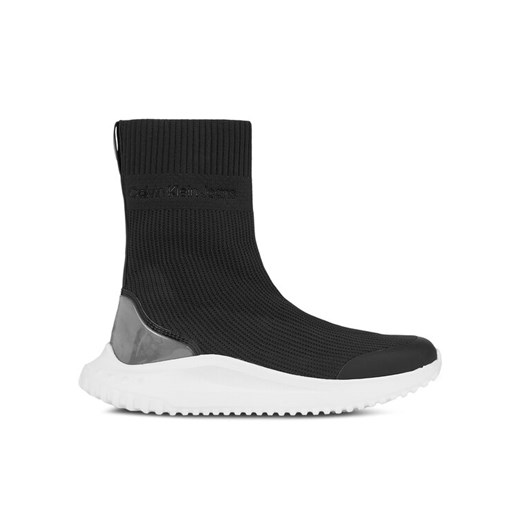 Sneakersy Calvin Klein Jeans Eva Runner Sock Knit Wn YW0YW01204 Czarny ze sklepu eobuwie.pl w kategorii Buty sportowe damskie - zdjęcie 182114881