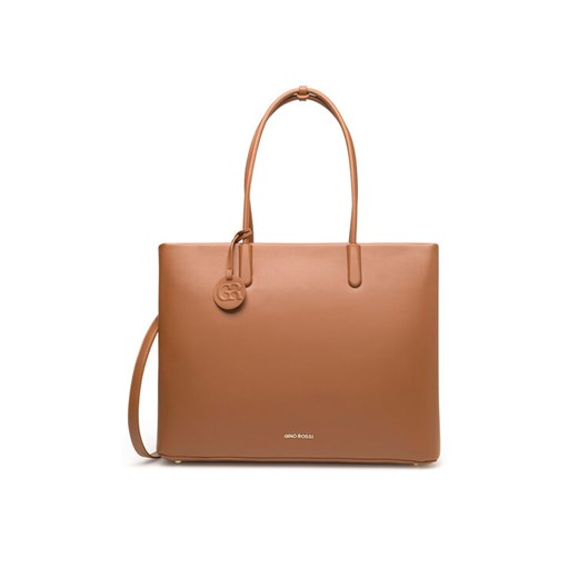 Torebka Gino Rossi OJ-82712 Brązowy ze sklepu eobuwie.pl w kategorii Torby Shopper bag - zdjęcie 182114894