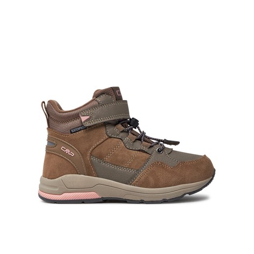 Sneakersy CMP Kids Hadil Leather Wp Urban Shoes 3Q84524 Brązowy ze sklepu eobuwie.pl w kategorii Buty trekkingowe dziecięce - zdjęcie 182114942