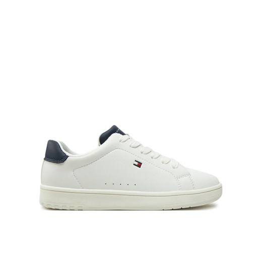 Sneakersy Tommy Hilfiger Low Cut Lace-Up Sneaker T3X9-33848-1355 S Biały ze sklepu eobuwie.pl w kategorii Buty sportowe dziecięce - zdjęcie 182115004