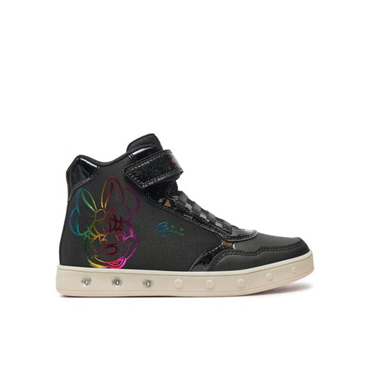Sneakersy Geox Skylin Girl J468WE 011KN C9999 S Czarny ze sklepu eobuwie.pl w kategorii Trampki dziecięce - zdjęcie 182115014