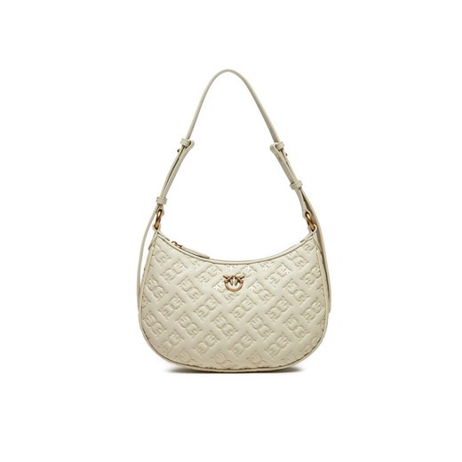 Torebka PINKO Half Moon Mini Fl AI 24-25 PLTT 102790 A1YB Écru ze sklepu eobuwie.pl w kategorii Torebki damskie - zdjęcie 182115042