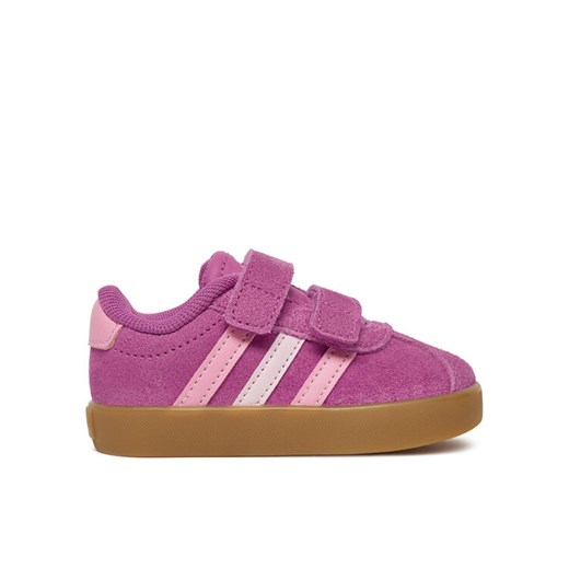 Sneakersy adidas VL Court 3.0 JH6309 Różowy ze sklepu eobuwie.pl w kategorii Buty sportowe dziecięce - zdjęcie 182115112