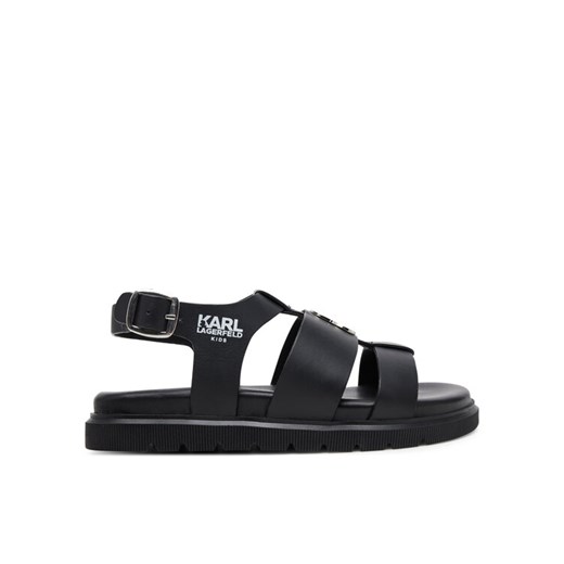 Sandały Karl Lagerfeld Kids Z30372 M Czarny ze sklepu eobuwie.pl w kategorii Sandały dziecięce - zdjęcie 182115131