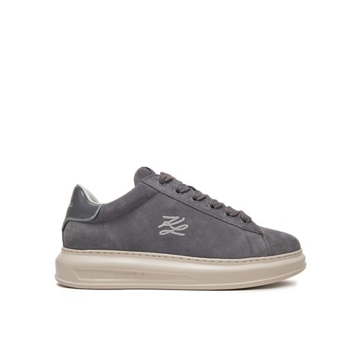 Sneakersy KARL LAGERFELD Kapri KL52517 Szary ze sklepu eobuwie.pl w kategorii Buty sportowe męskie - zdjęcie 182115344