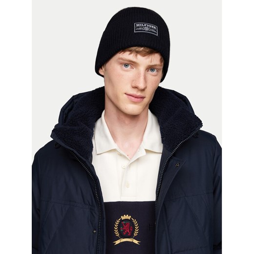 Czapka Tommy Hilfiger Monotype AM0AM12889 Granatowy ze sklepu eobuwie.pl w kategorii Czapki zimowe męskie - zdjęcie 182115523