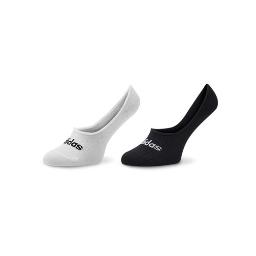 Skarpety stopki unisex adidas Thin Linear Ballerina Socks 2 Pairs HT3448 Biały ze sklepu eobuwie.pl w kategorii Skarpetki męskie - zdjęcie 182115664
