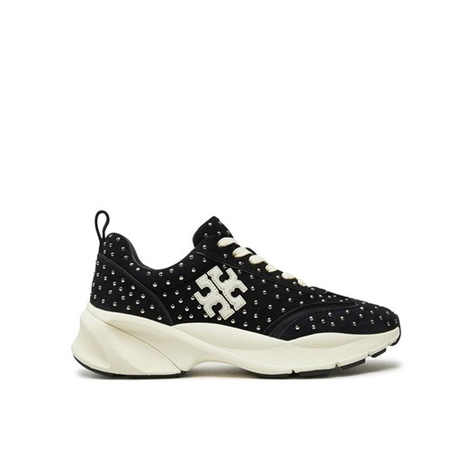 Sneakersy Tory Burch Good Luck Studded Trainer 161961 Czarny ze sklepu eobuwie.pl w kategorii Buty sportowe damskie - zdjęcie 182115732