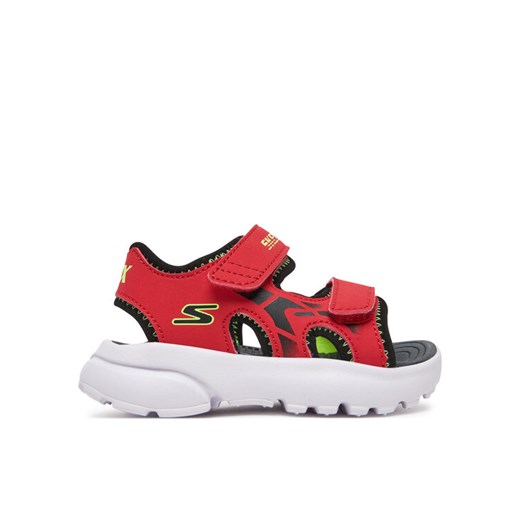 Sandały Skechers Razor Splash 406513N/RDBK Czerwony ze sklepu eobuwie.pl w kategorii Sandały dziecięce - zdjęcie 182115792