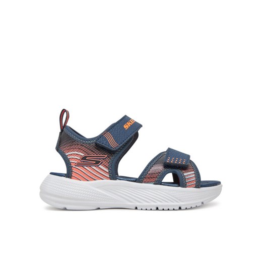 Sandały Skechers Microspec-Splash- 407034L/NVOR Granatowy ze sklepu eobuwie.pl w kategorii Sandały dziecięce - zdjęcie 182115891