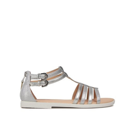 Sandały Geox J Sandal Karly Girl J7235D 0QDAJ C1007 D Srebrny ze sklepu eobuwie.pl w kategorii Sandały dziecięce - zdjęcie 182115904