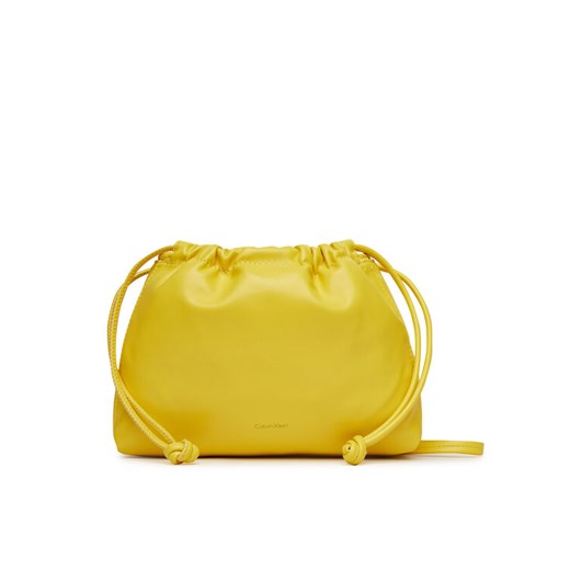 Torebka Calvin Klein Jeans Drawstring Crossbody26 LV04K3060G Zielony ze sklepu eobuwie.pl w kategorii Torebki worki - zdjęcie 182115921
