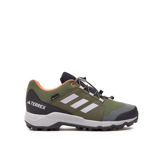 Trekkingi adidas Terrex GORE-TEX ID0931 Zielony ze sklepu eobuwie.pl w kategorii Buty trekkingowe dziecięce - zdjęcie 182115943