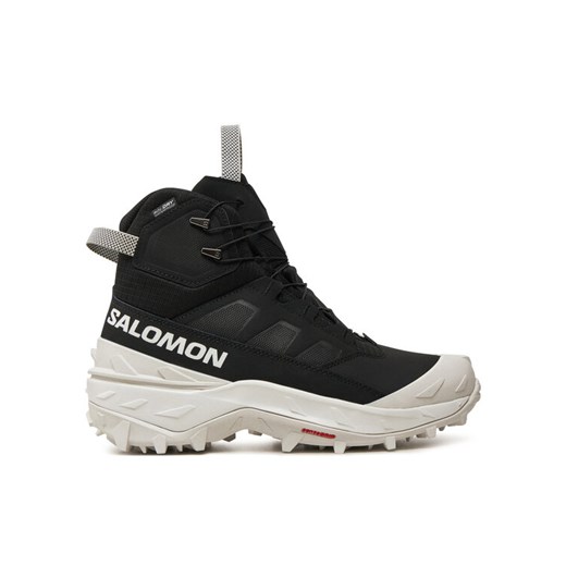 Trekkingi Salomon Crosstrak Powder Waterproof L47569700 Czarny ze sklepu eobuwie.pl w kategorii Buty trekkingowe męskie - zdjęcie 182116090