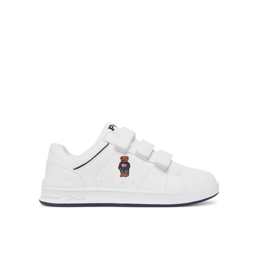 Sneakersy Polo Ralph Lauren Heritage Court IV Ezz Bear RL02939101 Biały ze sklepu eobuwie.pl w kategorii Buty sportowe dziecięce - zdjęcie 182116132