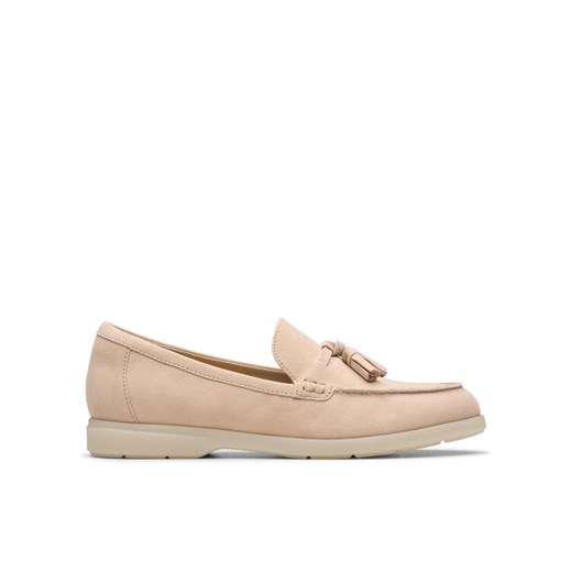 Mokasyny Clarks Narini Edge 26181453 Beżowy ze sklepu eobuwie.pl w kategorii Mokasyny damskie - zdjęcie 182116262