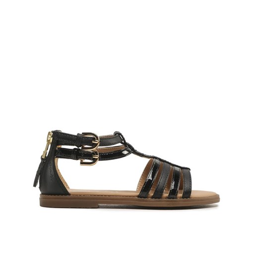 Sandały Geox J Sandal Karly Girl J7235D05402C9999 S Czarny ze sklepu eobuwie.pl w kategorii Sandały dziecięce - zdjęcie 182116593