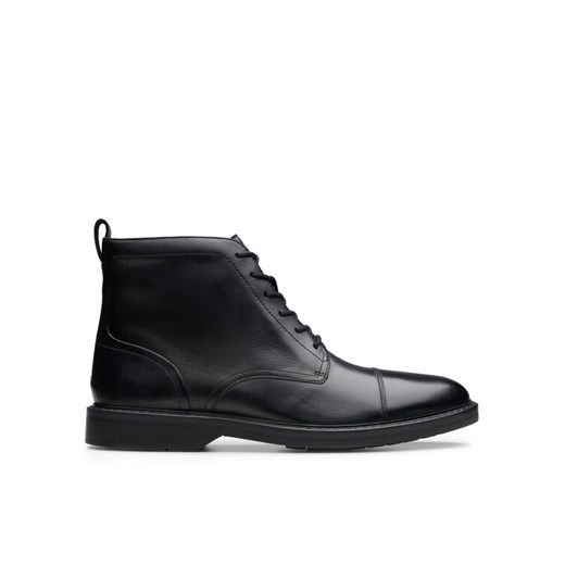 Kozaki Clarks Aldwin Cap 26179732 Czarny ze sklepu eobuwie.pl w kategorii Buty zimowe męskie - zdjęcie 182116601