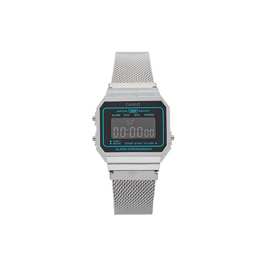 Zegarek Casio A700WEMS-1BEF Srebrny ze sklepu eobuwie.pl w kategorii Zegarki - zdjęcie 182116760