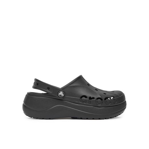 Klapki Crocs BAYA PLATFORM CLOG 208186-001 Czarny ze sklepu eobuwie.pl w kategorii Klapki damskie - zdjęcie 182116852