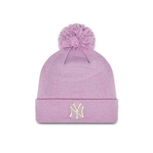 Czapka New Era Wmns Metallic Pom Nyy 60364280 Różowy ze sklepu eobuwie.pl w kategorii Czapki zimowe damskie - zdjęcie 182116891