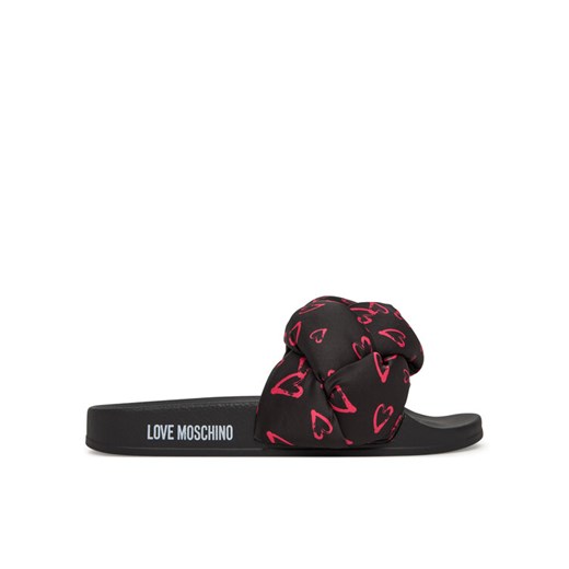 Klapki LOVE MOSCHINO JA28312G0MIW100C Czarny ze sklepu eobuwie.pl w kategorii Klapki damskie - zdjęcie 182117560