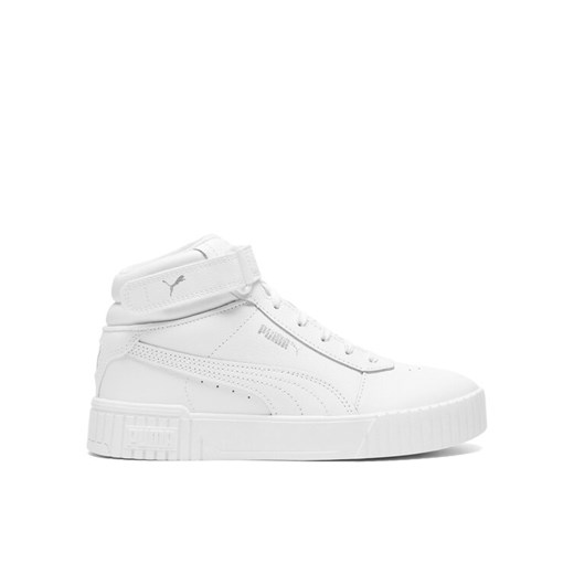 Sneakersy Puma CARINA MID JR 38737602 Biały ze sklepu eobuwie.pl w kategorii Buty sportowe dziecięce - zdjęcie 182117640