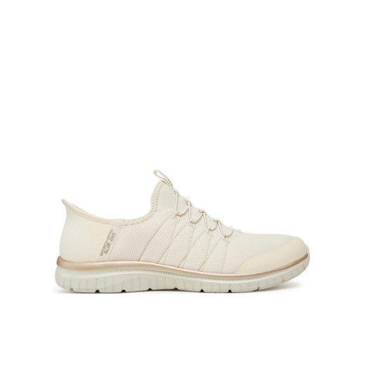 Sneakersy Skechers Virtue-Glow 104426/NTGD Beżowy ze sklepu eobuwie.pl w kategorii Buty sportowe damskie - zdjęcie 182117702