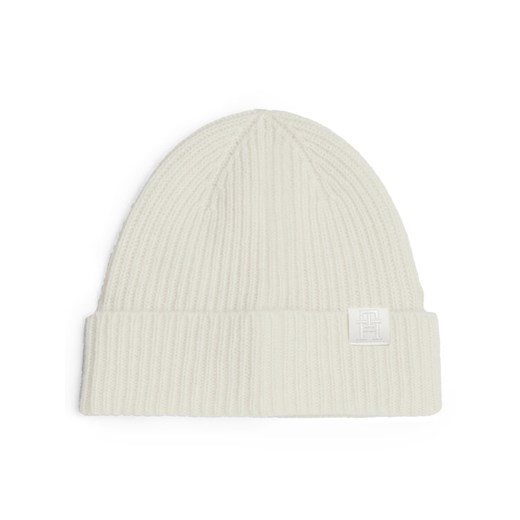Czapka Tommy Hilfiger AW0AW16632 Biały ze sklepu eobuwie.pl w kategorii Czapki zimowe damskie - zdjęcie 182117833