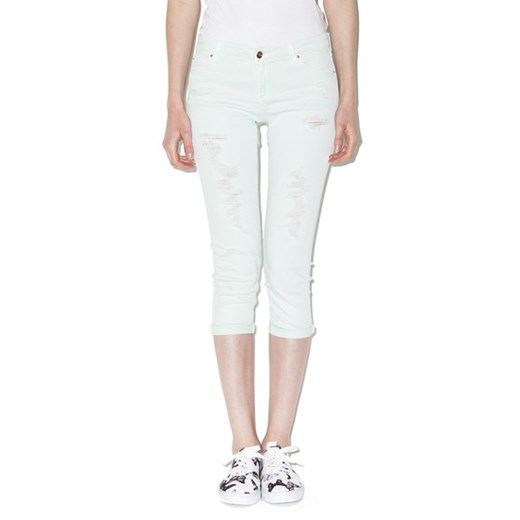 Mint Green Ripped Cropped Trousers tally-weijl  