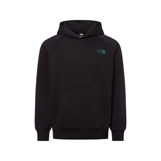 The North Face Bluza męska z kapturem - Raglan Box Mężczyźni Bawełna czarny jednolity ze sklepu vangraaf w kategorii Bluzy męskie - zdjęcie 182592430