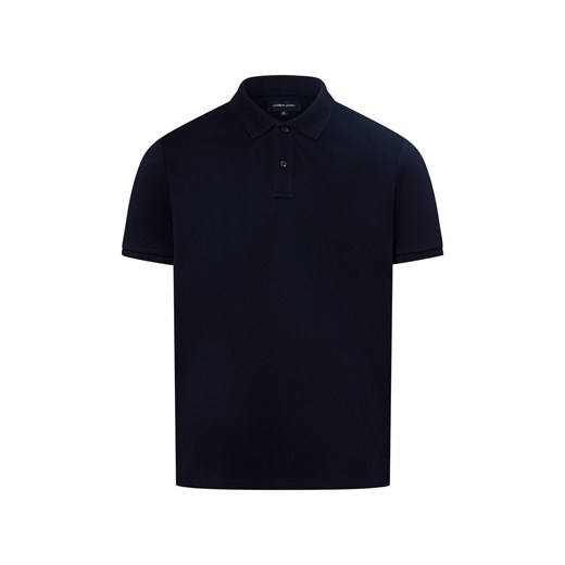 Andrew James Męska koszulka polo Mężczyźni Bawełna granatowy jednolity ze sklepu vangraaf w kategorii T-shirty męskie - zdjęcie 182592440