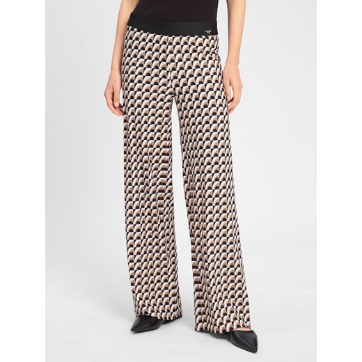 Cambio Damskie spodnie materiałowe - Allison Kobiety beżowy wzorzysty ze sklepu vangraaf w kategorii Spodnie damskie - zdjęcie 182592454