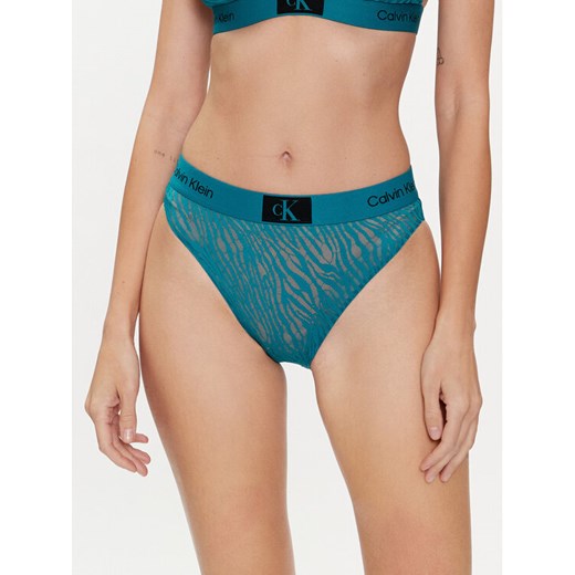 Calvin Klein Underwear Figi klasyczne 000QF7379E Zielony ze sklepu MODIVO w kategorii Majtki damskie - zdjęcie 182593774