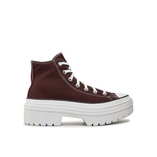 Converse Trampki Chuck Taylor All Star Lugged Heel Platform A09401C Bordowy ze sklepu MODIVO w kategorii Trampki damskie - zdjęcie 182593893