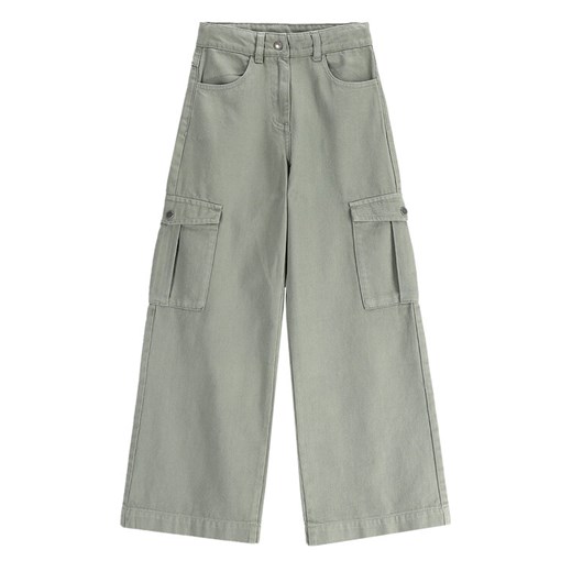 Coccodrillo Spodnie materiałowe WC5119102DGJ Khaki Regular Fit ze sklepu MODIVO w kategorii Spodnie dziewczęce - zdjęcie 182593943