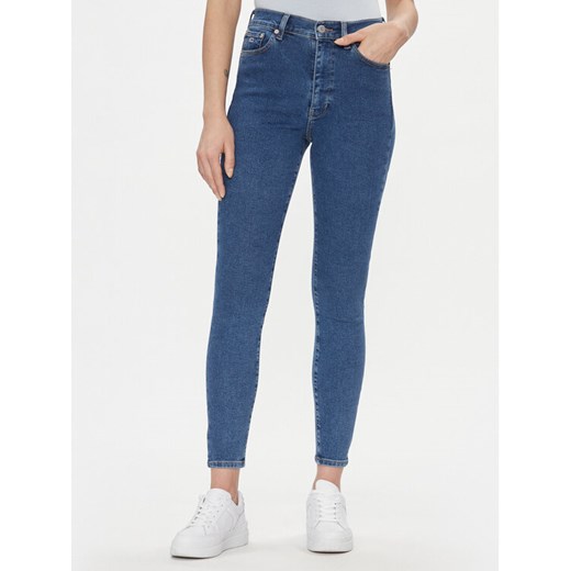 Tommy Jeans Jeansy Sylvia DW0DW17147 Niebieski Skinny Fit ze sklepu MODIVO w kategorii Jeansy damskie - zdjęcie 182593944