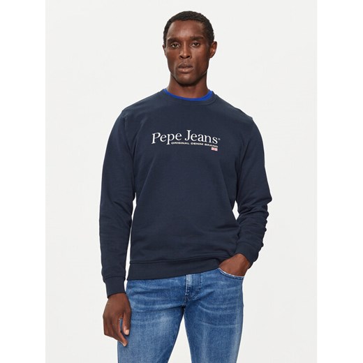 Pepe Jeans Bluza PM582699 Granatowy Regular Fit ze sklepu MODIVO w kategorii Bluzy męskie - zdjęcie 182593984