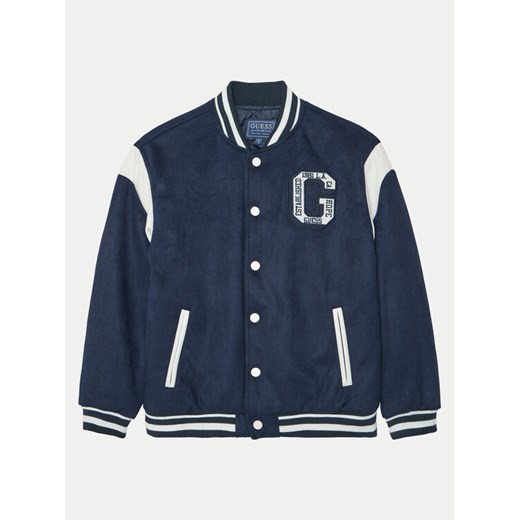 Guess Kurtka bomber L5RL07 WG970 Granatowy Regular Fit ze sklepu MODIVO w kategorii Kurtki chłopięce - zdjęcie 182594002