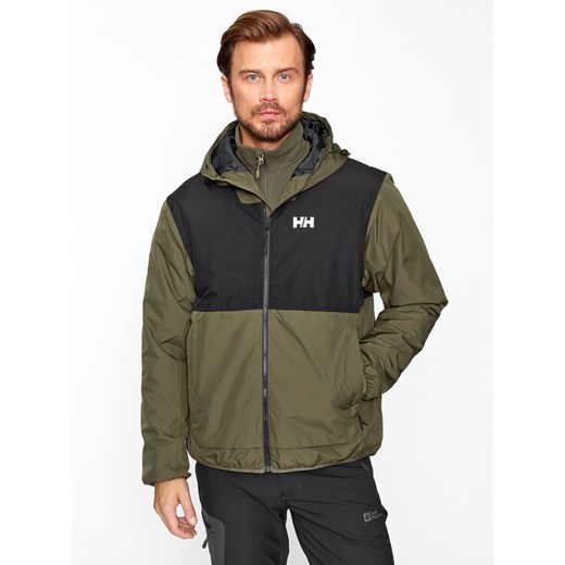 Helly Hansen Kurtka przeciwdeszczowa Ervik Ins 53983 Khaki Regular Fit ze sklepu MODIVO w kategorii Kurtki męskie - zdjęcie 182594012