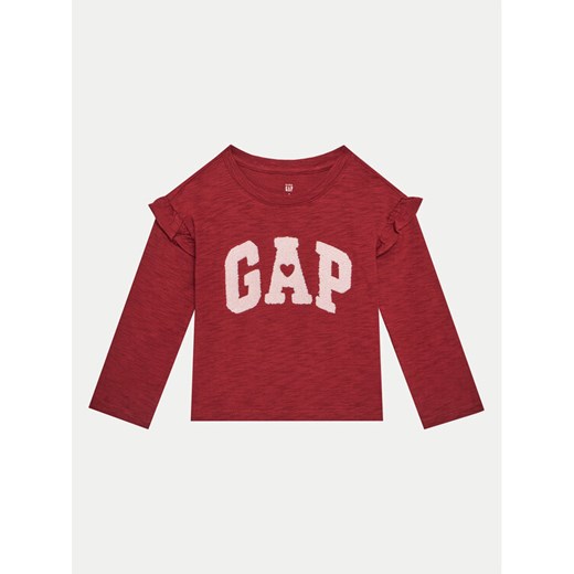 Gap Bluzka 626254 Bordowy Regular Fit ze sklepu MODIVO w kategorii Bluzki dziewczęce - zdjęcie 182594120