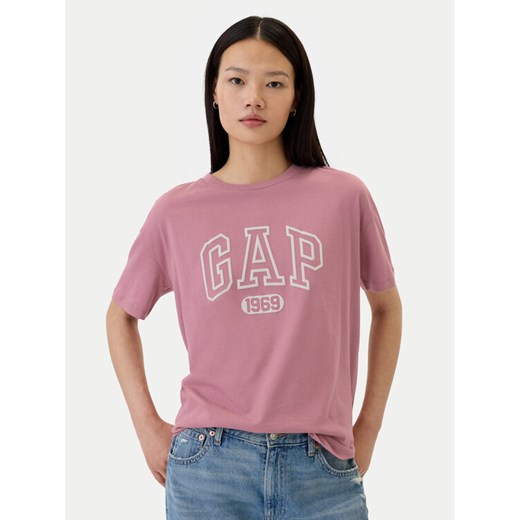 Gap T-Shirt 500012-03 Różowy Oversize ze sklepu MODIVO w kategorii Bluzki damskie - zdjęcie 182594152
