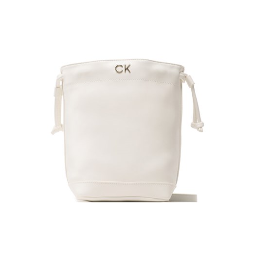 Calvin Klein Jeans Torebka Re-Lock Drawstring Bag Mini K60K610450 Biały 00 MODIVO