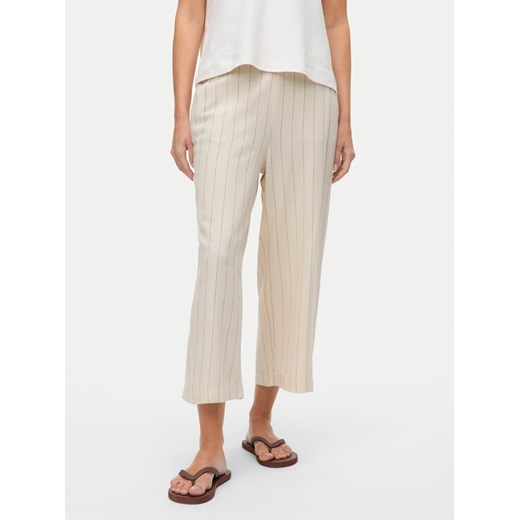 Vero Moda Kuloty Mindy 10322130 Beżowy Loose Fit ze sklepu MODIVO w kategorii Spodnie damskie - zdjęcie 182594261