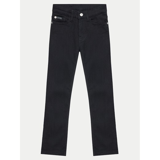 Calvin Klein Jeans Jeansy Essential IB0IB02187 Czarny Slim Fit ze sklepu MODIVO w kategorii Spodnie dziewczęce - zdjęcie 182594330