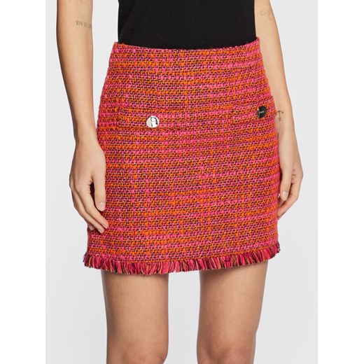 Liu Jo Spódnica mini CF2220 T2491 Różowy Regular Fit ze sklepu MODIVO w kategorii Spódnice - zdjęcie 182594331