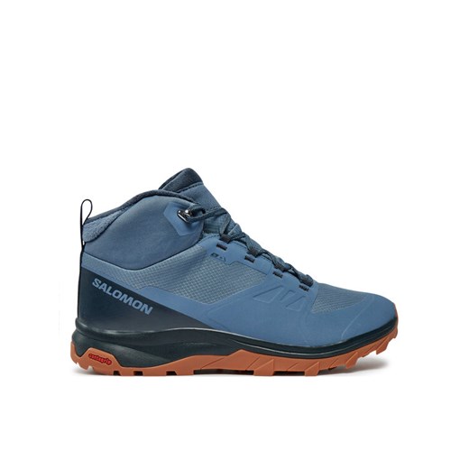 Salomon Trekkingi Outsnap Cswp L47289800 Niebieski ze sklepu MODIVO w kategorii Buty trekkingowe męskie - zdjęcie 182594402